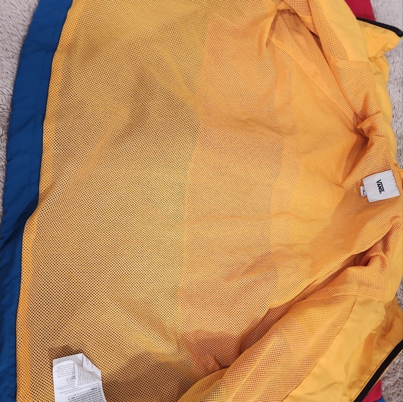 Vans Primary Colorblock Crop Windbreaker Jacket - Picture 4 of 8